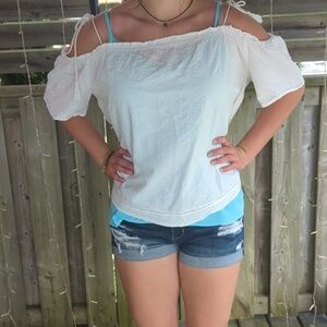 White Off The Shoulder Top